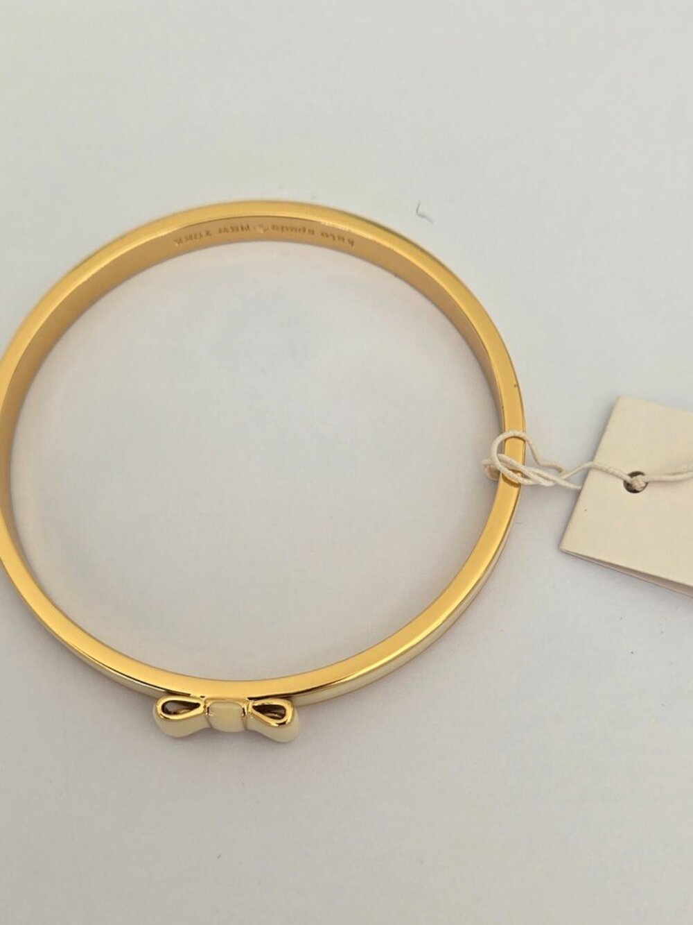 Kate Spade "Take a Bow" Cream and Gold - Picture 4 of 9